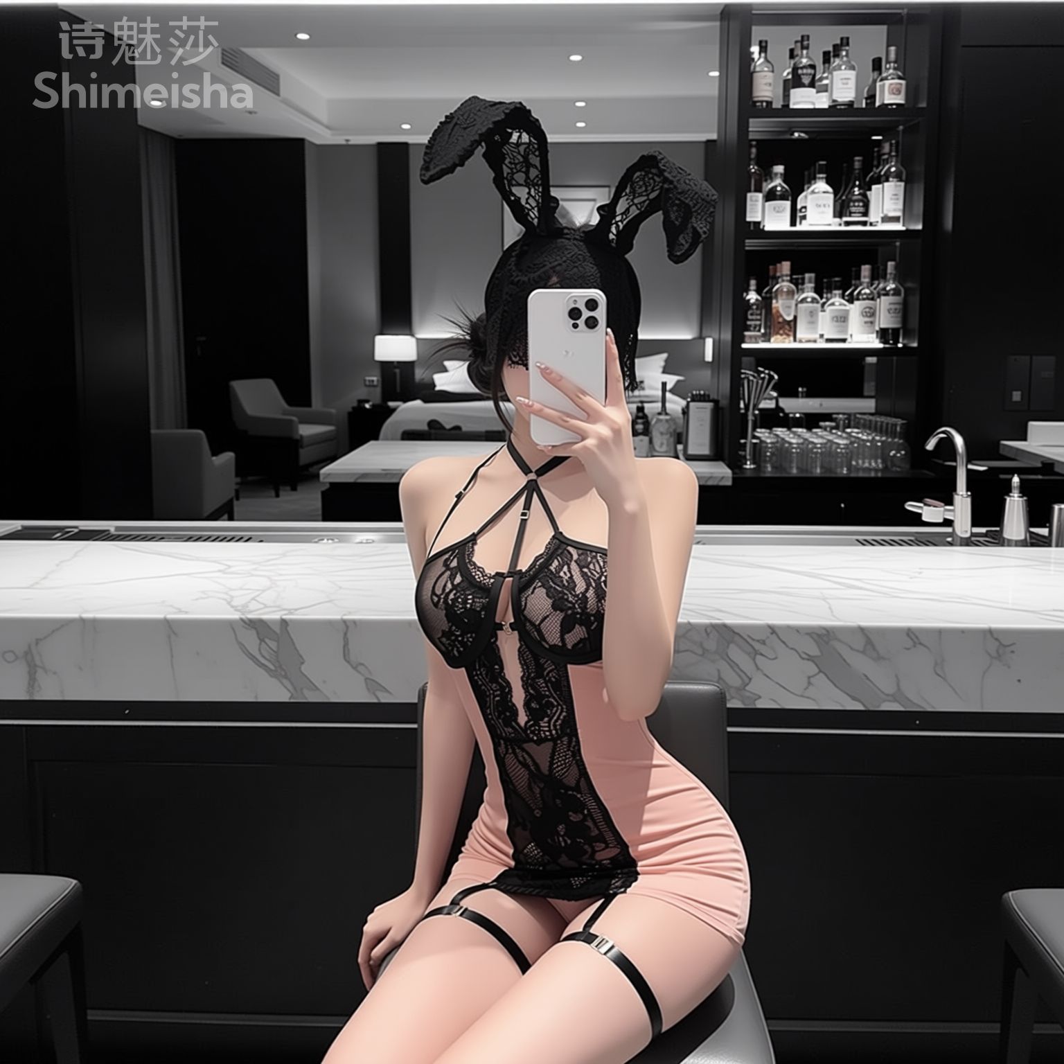 Jimiko, Gaun Mini Bodycon Bere - Lace Teddy Lingerie ulasan dan harga