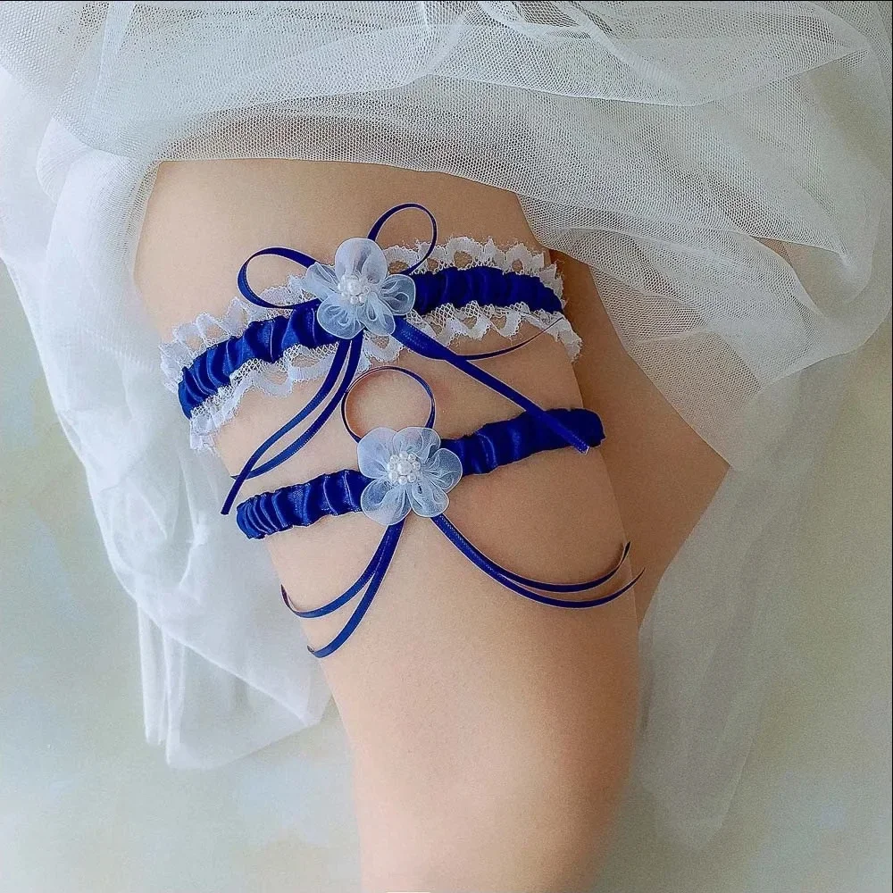 2pcs/Set Pita Satin Pengantin  - Garter Belt Set ulasan dan harga